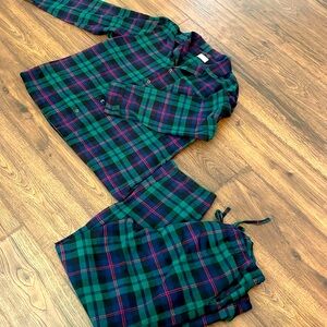 Old Navy men’s plaid flannel pajama set XXL